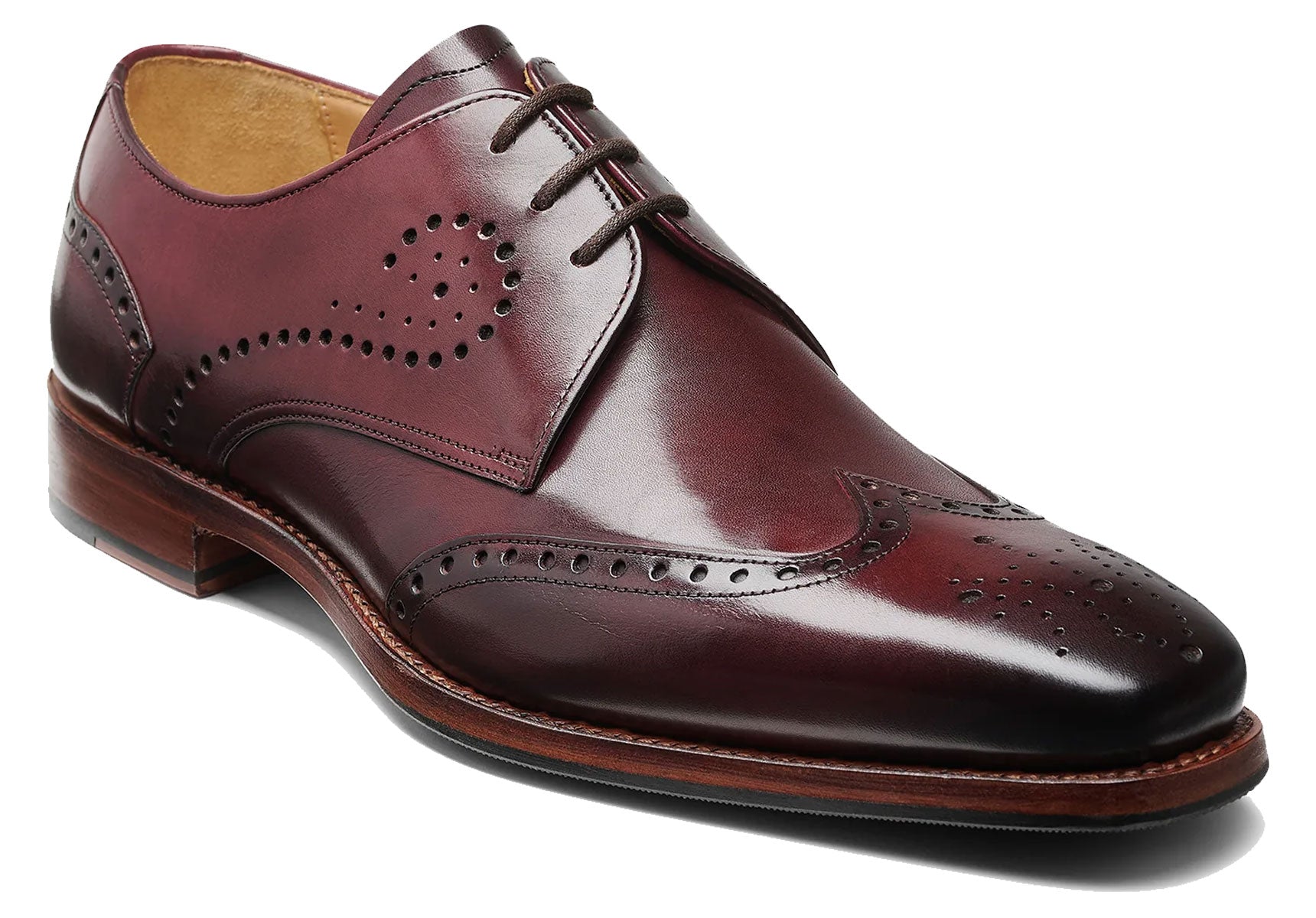 Mens-Barker-George-Shoes-482176-Burgundy-Hand-Patina