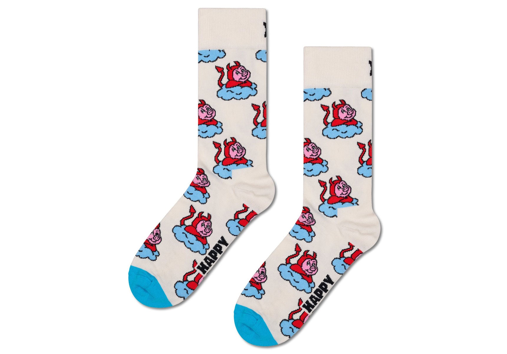 Mens-Happy-Socks-2-Pack-Good-Bad-Pig-Socks-Gift-Set-Accessories-P003362-White-3