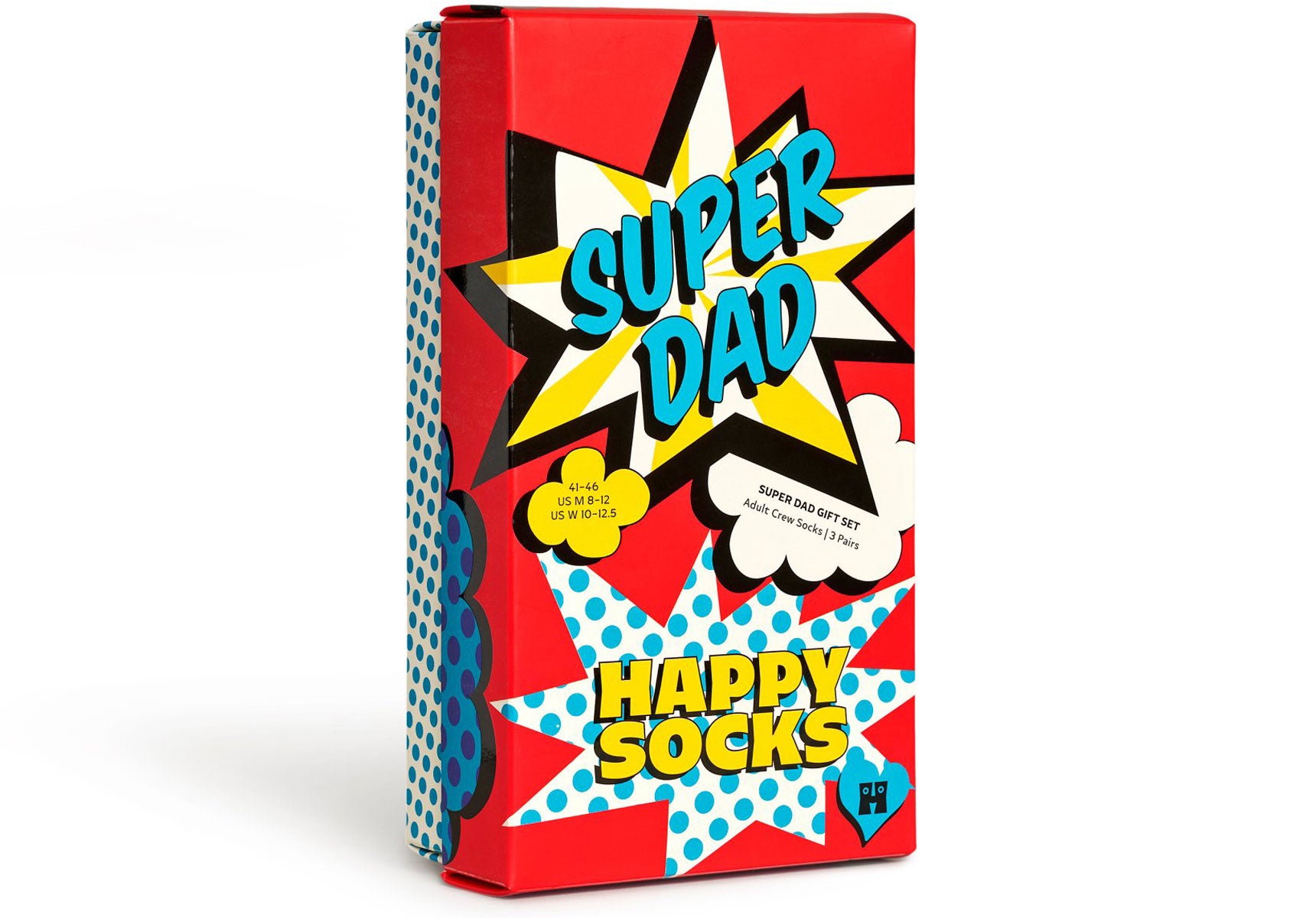 Mens-Happy-Socks-3-Pack-Super-Dad-Socks-Gift-Set-Accessories-XFAT08-4300-Multi