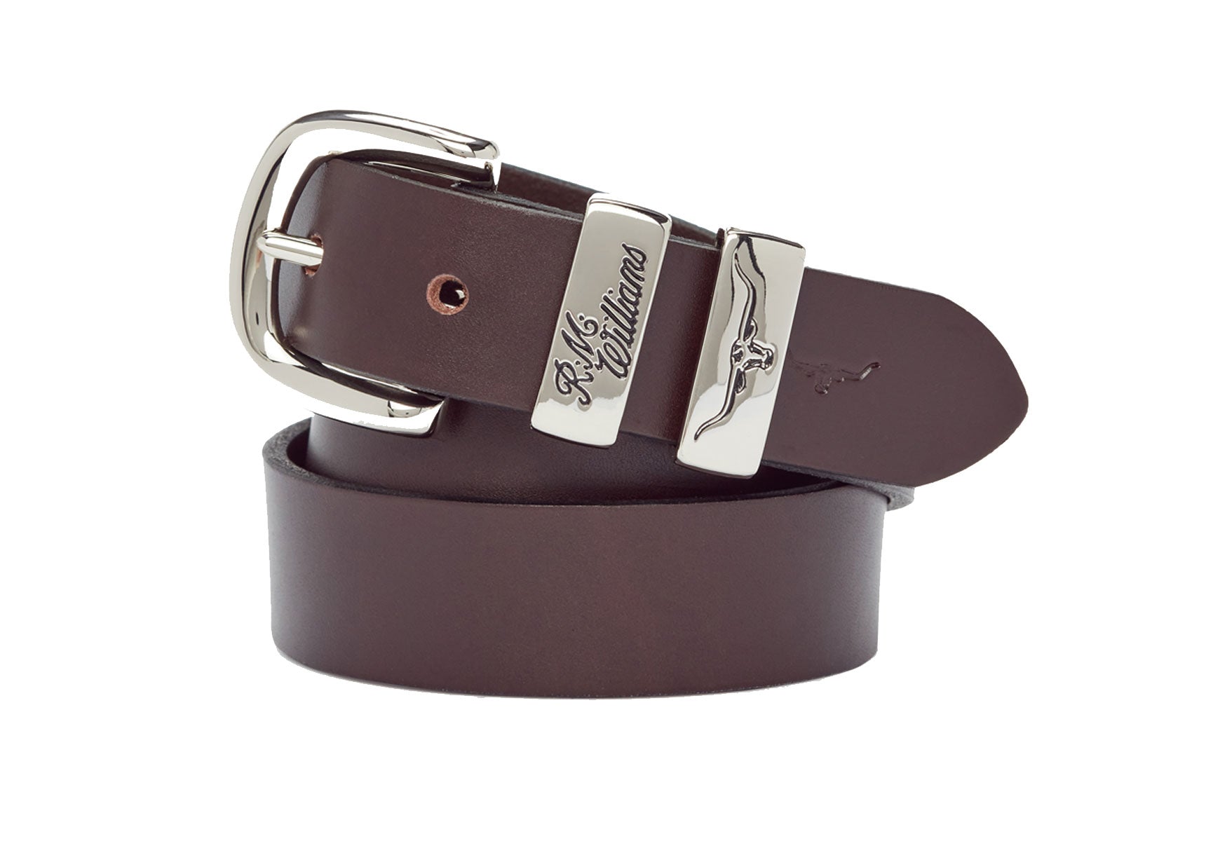 Mens-R.M.Williams-1-1-4-Slim-Drover-Belt-Accessories-CB440.41-Chestnut