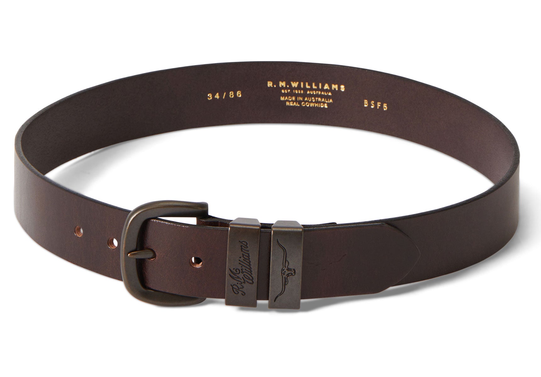 Mens-R.M.Williams-Drover-Belt-Accessories-BSF5UDA4101-Chestnut-1