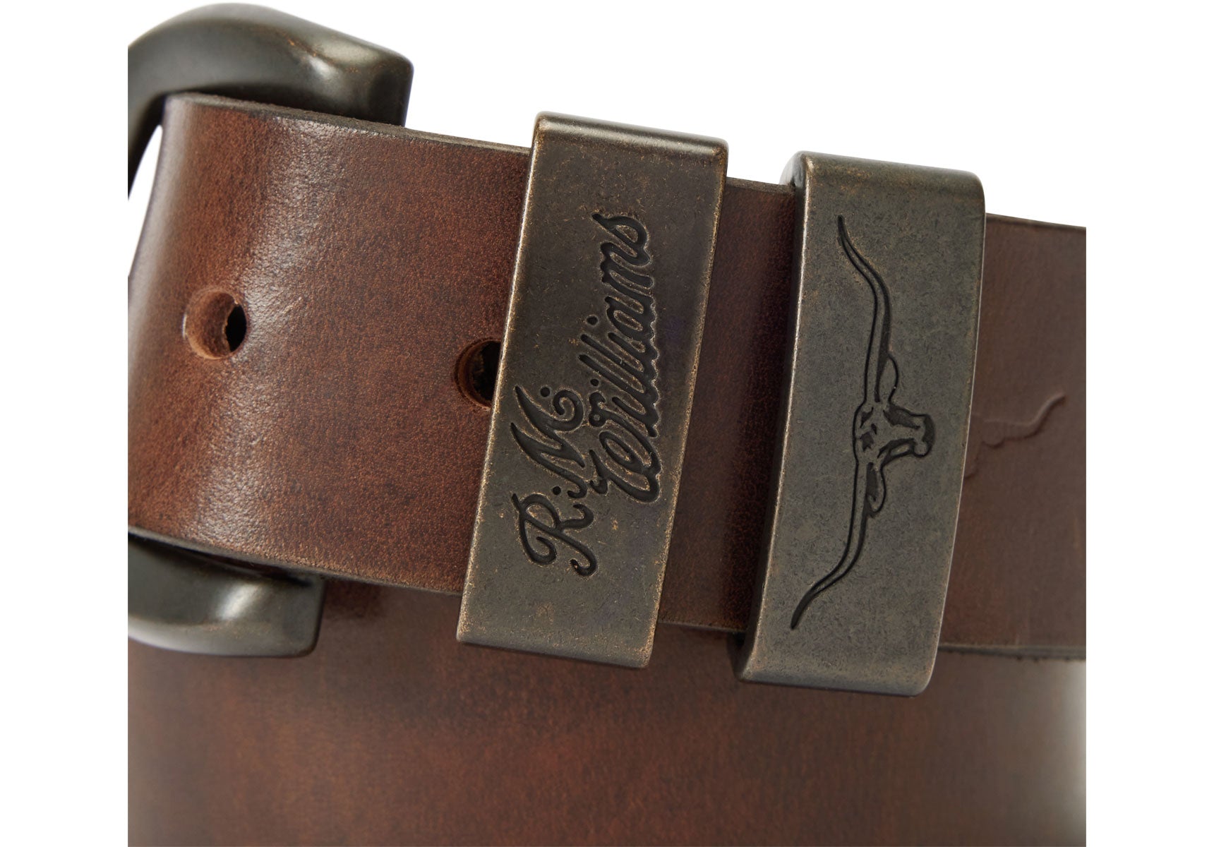 Mens-R.M.Williams-Drover-Belt-Accessories-BSF5UDAB601-Light-Chocolate-3
