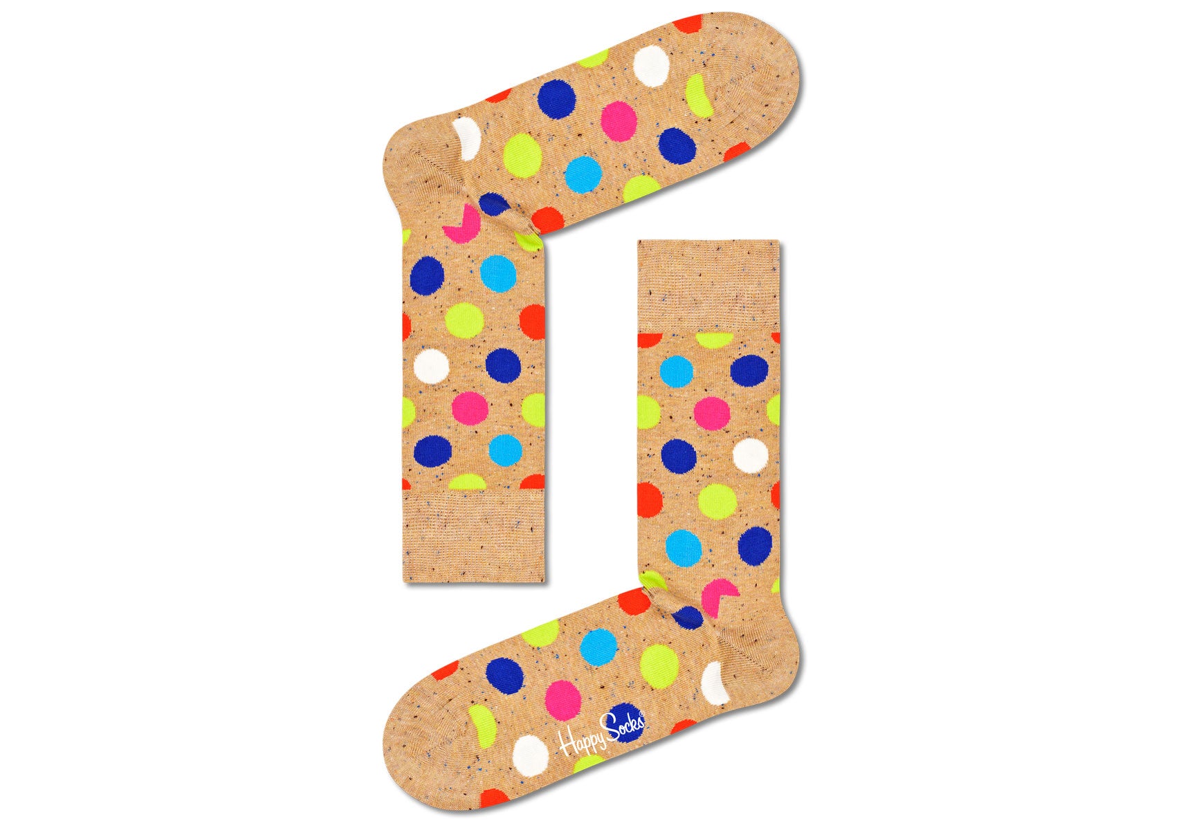 Unisex-Happy-Socks-Big-Dot-Accessories-BDO01-1700-Beige