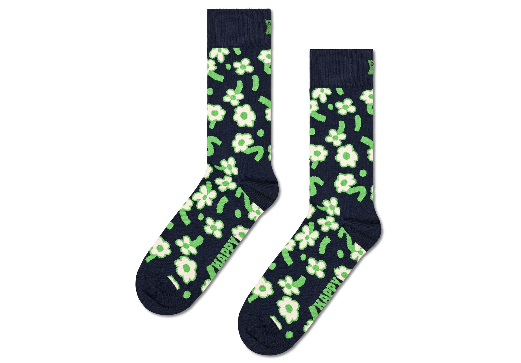 Unisex-Happy-Socks-Dancing-Flowers-Socks-P000709-Navy