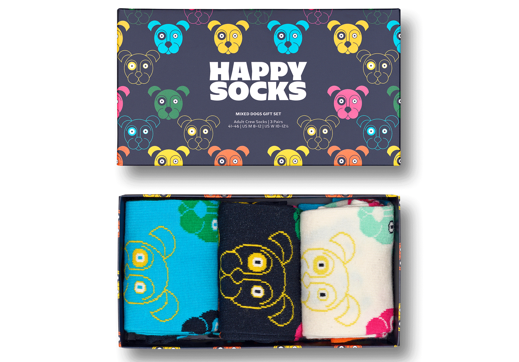 Unisex-Happy-Socks-Mixed-Dog-Accessories-XDOG08-0150-Multi-1