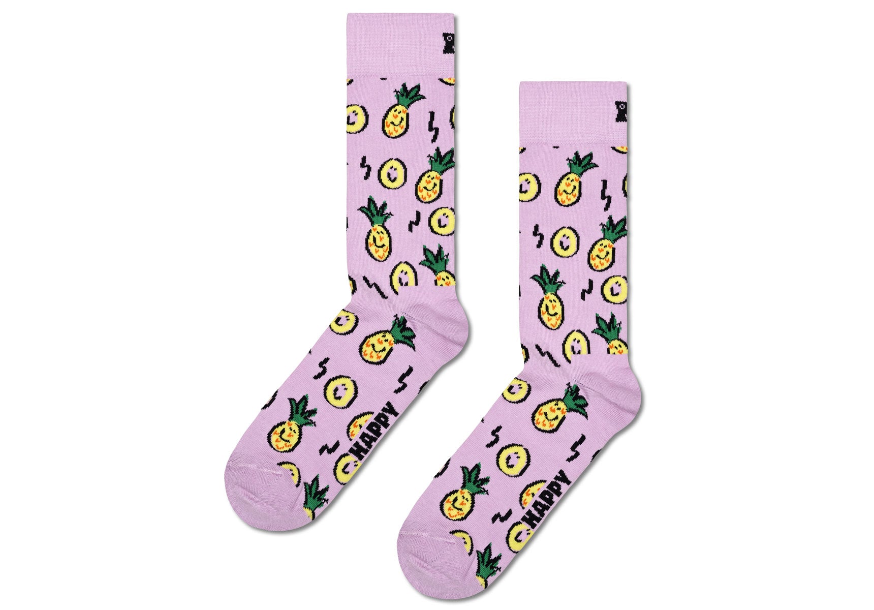Unisex-Happy-Socks-Pineapple-Socks-P000718-Purple