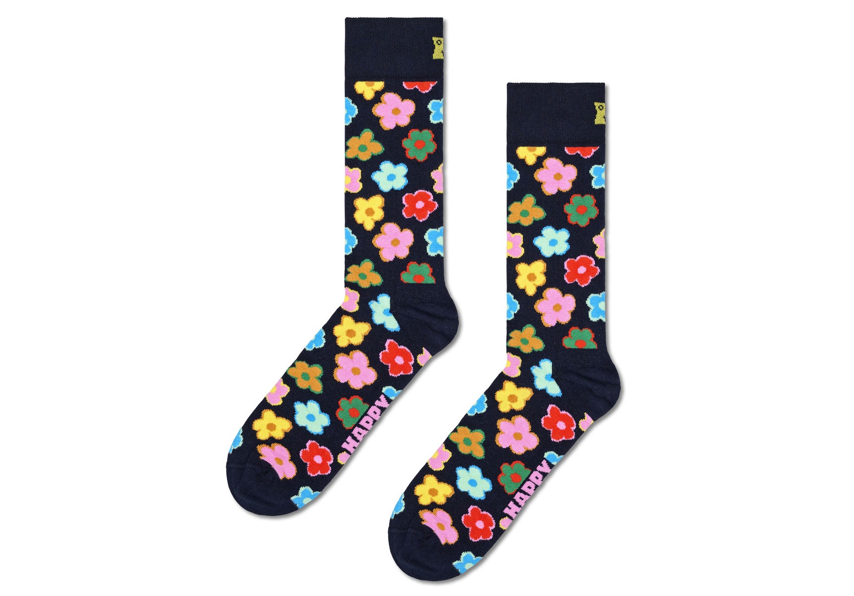 Womens-Happy-Socks-Flower-Accessories-P000048-Navy
