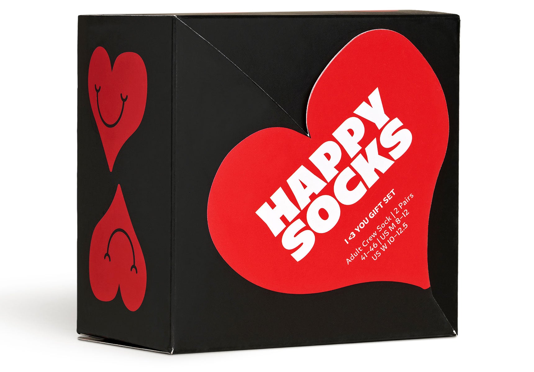 Womens-Happy-Socks-I-Heart-You-2-Pack-Gift-Box-Accessories-XVAL02-9350-Multi