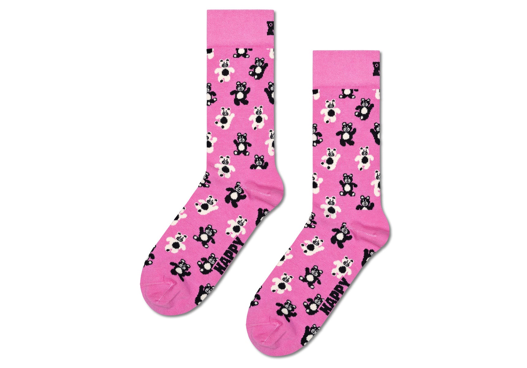 Womens-Happy-Socks-Teddy-Bear-Socks-P001524-Pink