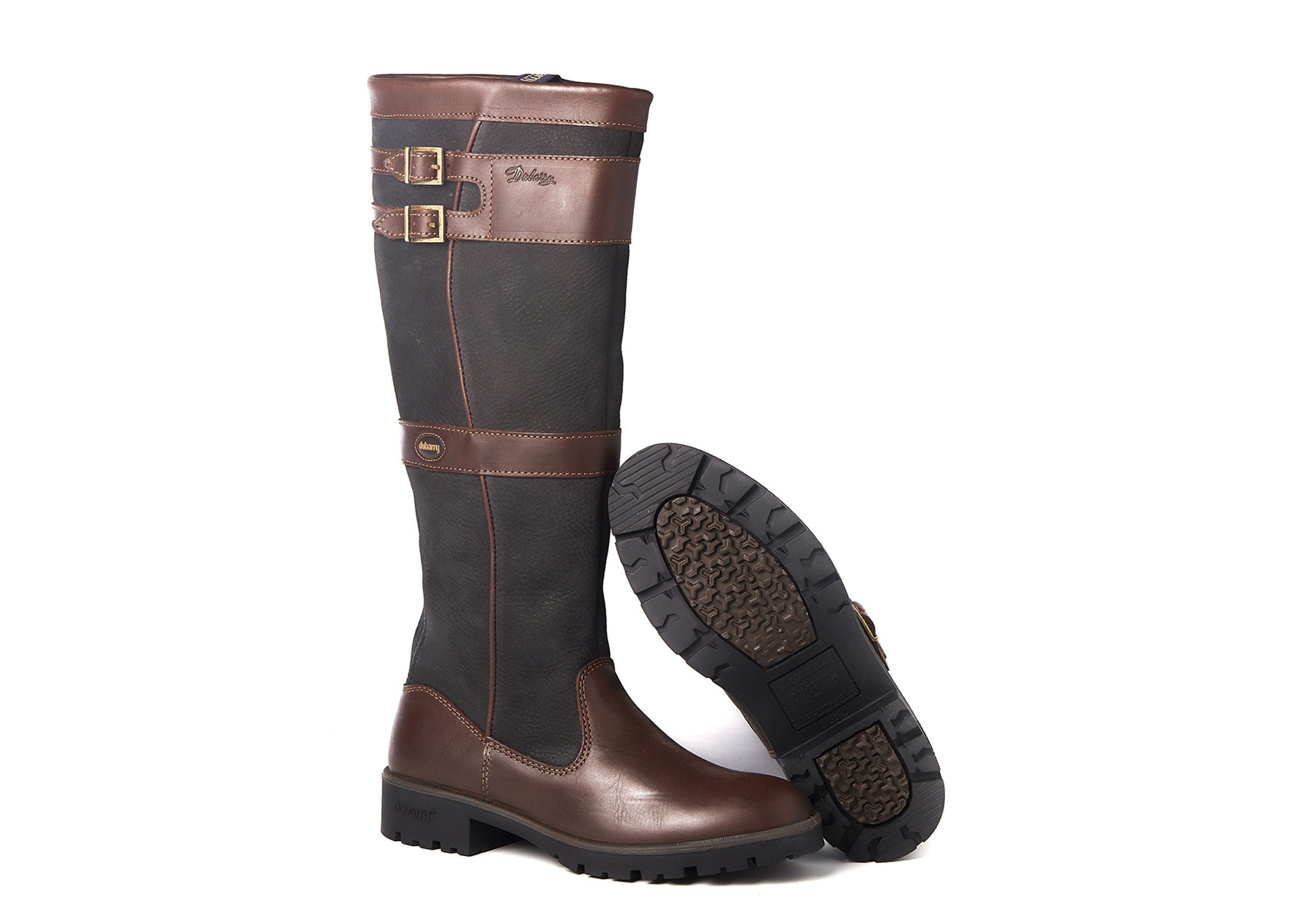 womens-dubarry-longford-shoes-3989-black-brown-2